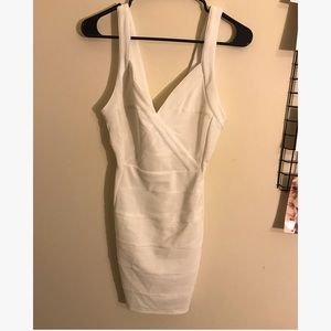 TOBI WHITE BODYCON FORMAL DRESS